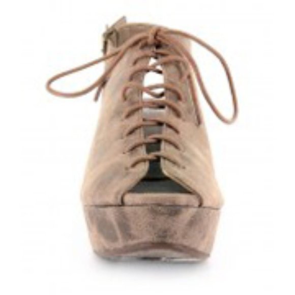 Corky's Distressed Brown Wedge Sandal - Picture 2 of 5